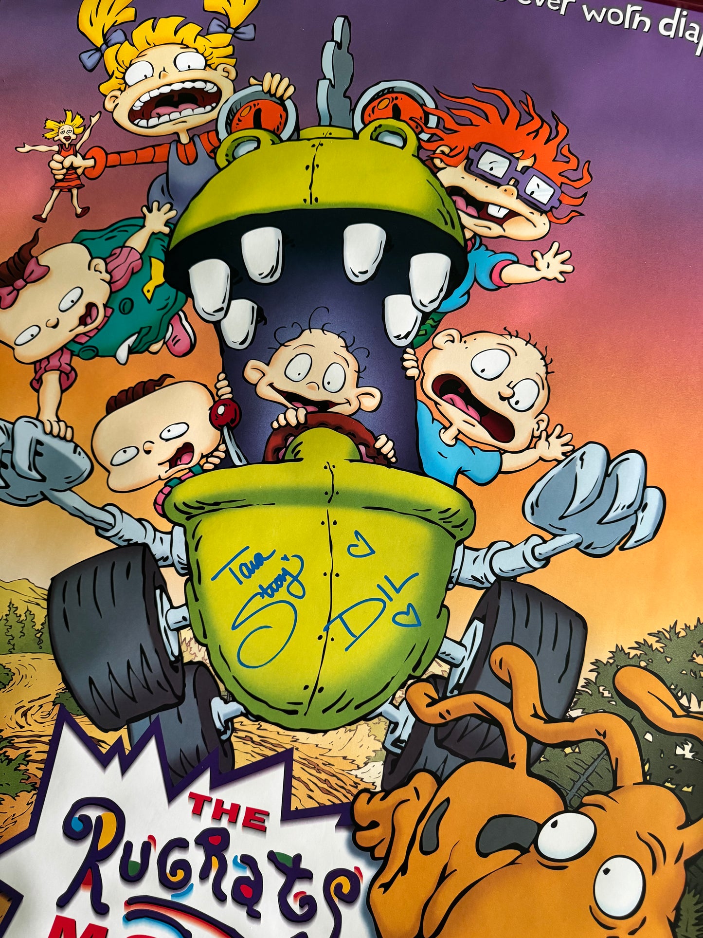 The Rugrats Movie Poster 1998 - 27x40 DS Signed By Tara Strong - Dil Pickles