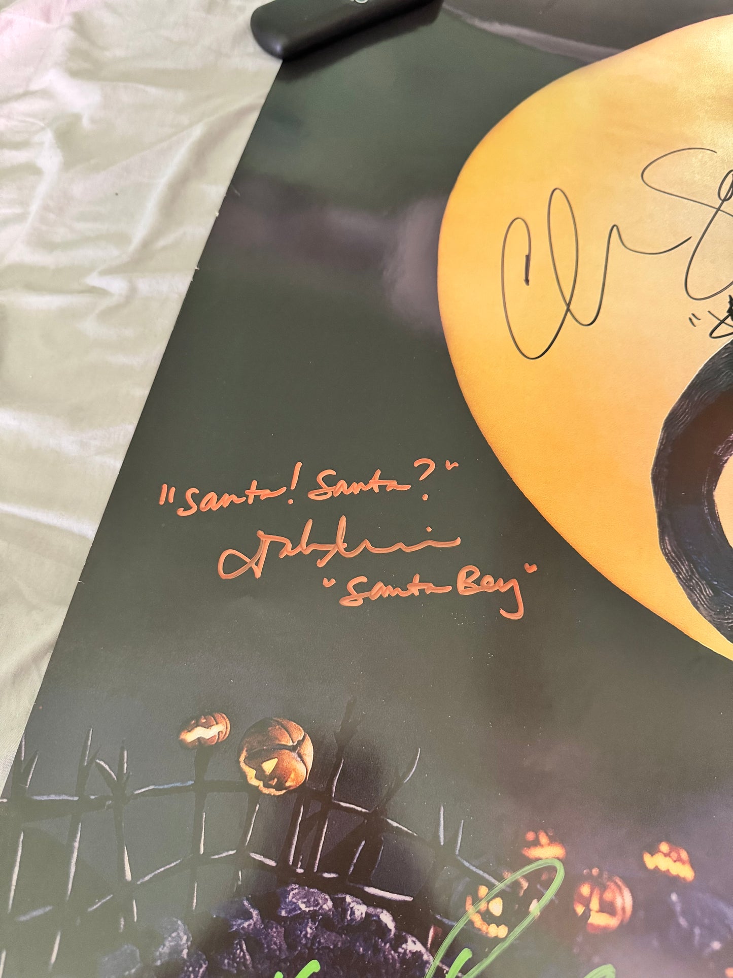 The Nightmare Before Christmas 1993 - Movie Poster 24x36 Double Sided Cast Signed X5 Danny Elfman - with COA