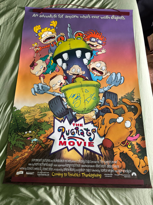 The Rugrats Movie Poster 1998 - 27x40 DS Signed By Tara Strong - Dil Pickles