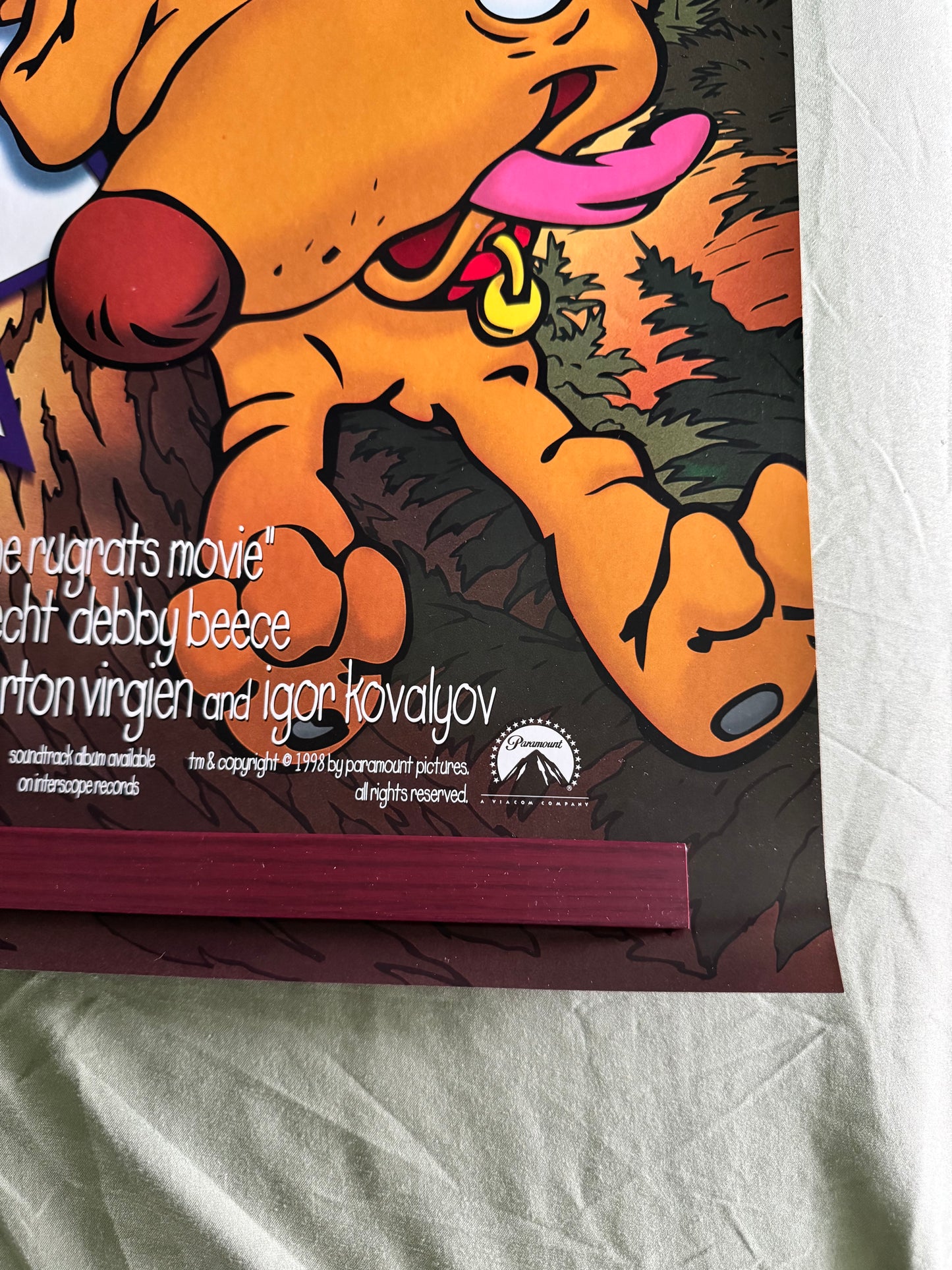The Rugrats Movie Poster 1998 - 27x40 DS Signed By Tara Strong - Dil Pickles