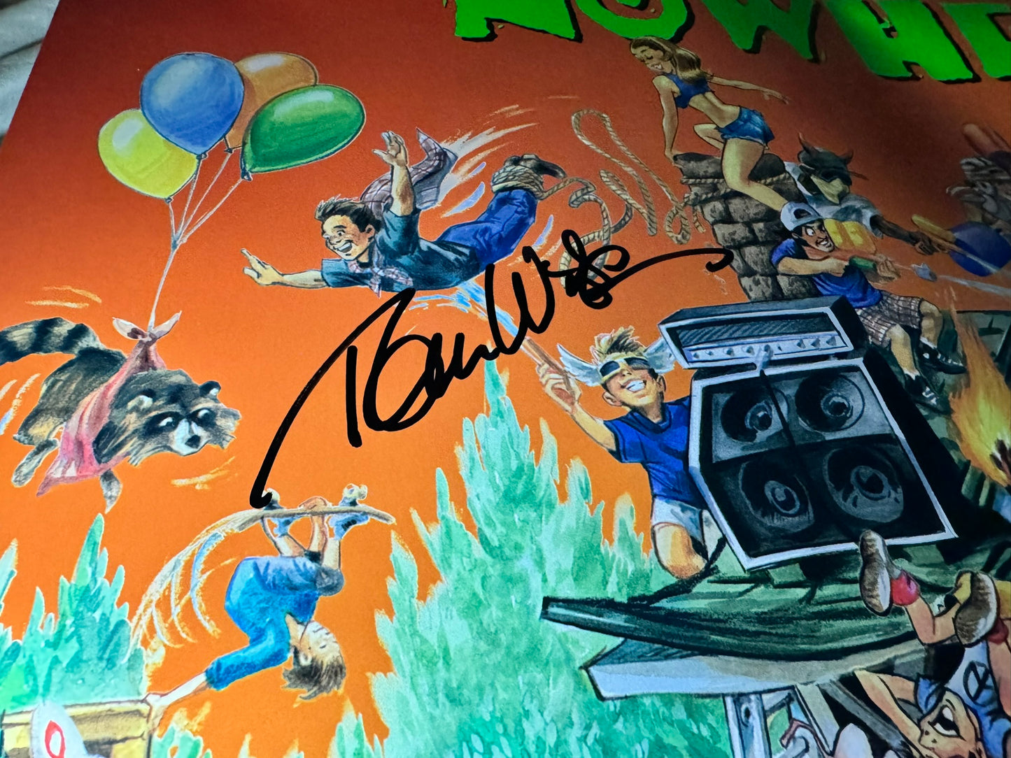 Camp Nowhere 1994 - Movie Poster 27x40 Double Sided Cast Signed X2 Christopher Lloyd, Tom Wilson - with COA
