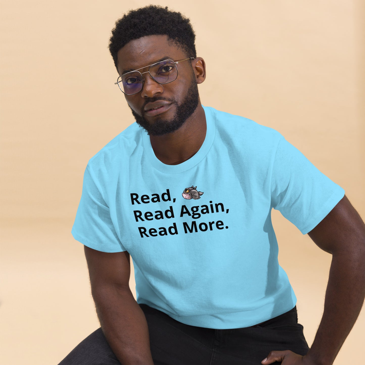 Men's Read, Read Again, Read More. Shirt