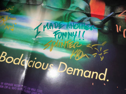 TMNT 2: Secret of the Ooze Movie Poster Original DS Folded 27x41 Cast Signed X10 W/COA
