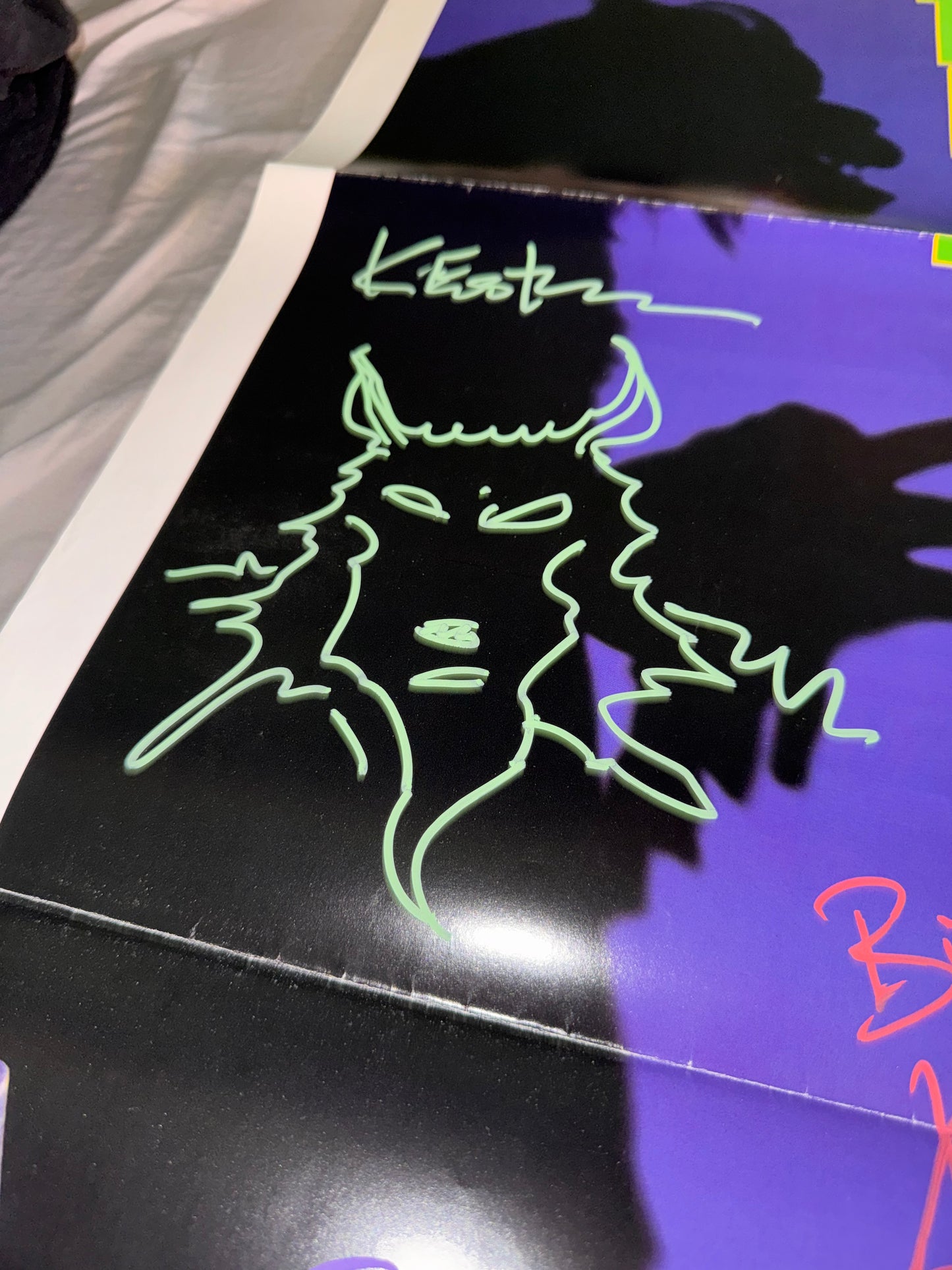 TMNT 2: Secret of the Ooze Movie Poster Original DS Folded 27x41 Cast Signed X10 W/COA