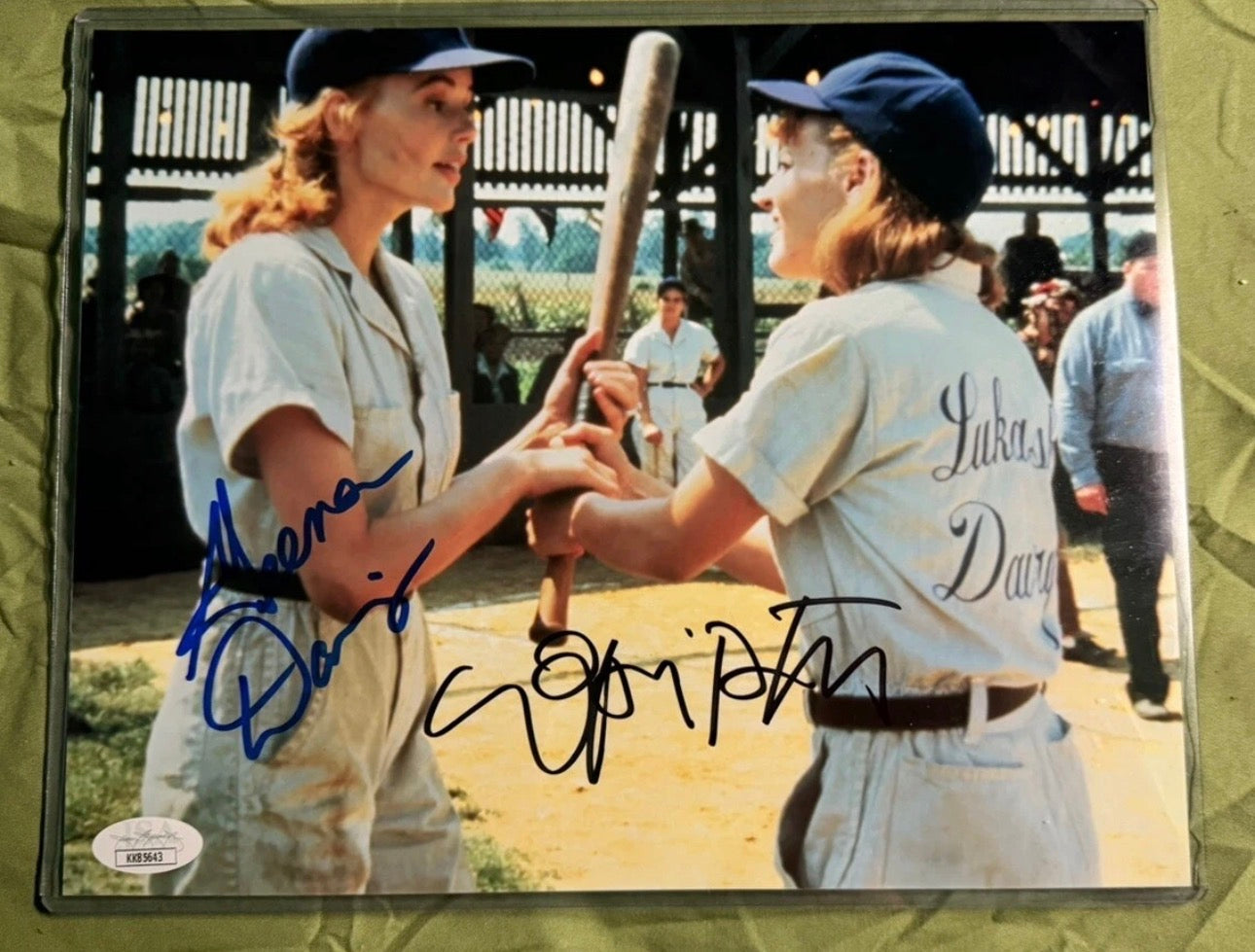 Geena Davis & Lori Petty Signed Autographed 8X10 Photo A League of Their Own JSA