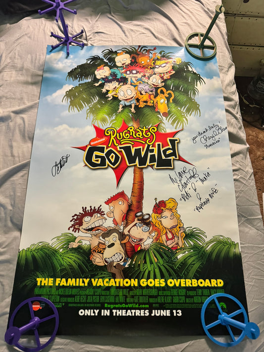 Rugrats Go Wild 2003 Original Movie Poster DS 27x40 - Cast Signed x4 W/COA