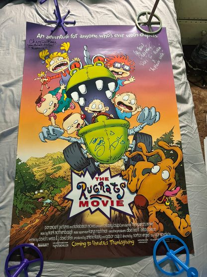 The Rugrats Movie Poster 1998 - 27x40 DS Cast Signed 3x Strong, Chartoff, Chase