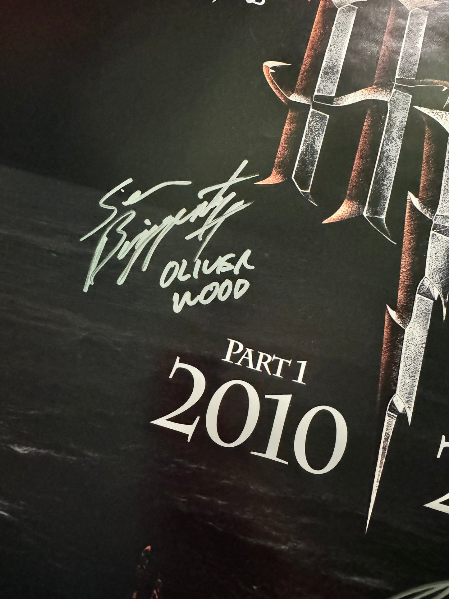 Harry Potter & the Deathly Hallows: Original Movie Poster 27x40 DS Cast Signed 11X W/COA