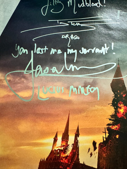 Harry Potter & the Deathly Hallows: Original Movie Poster 27x40 DS Cast Signed 11X W/COA
