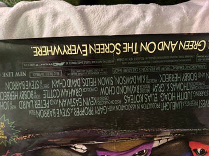 Teenage Mutant Ninja Turtles 1990 movie poster original SS 27x40 Cast Signed X9 W/COA