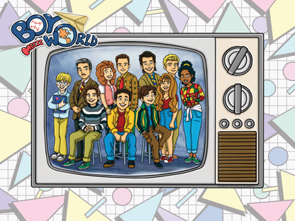 Boy Meets World Cartoon Poster - Digital Download