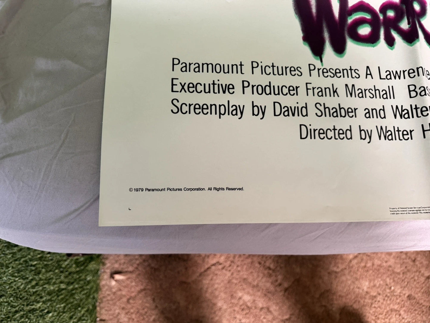 The Warriors 1979 Original Movie Poster 27x41 Cast Signed X9