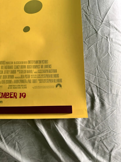The SpongeBob SquarePants Movie Poster 2004 27x40 Signed Kenny/Bumpass W/COA