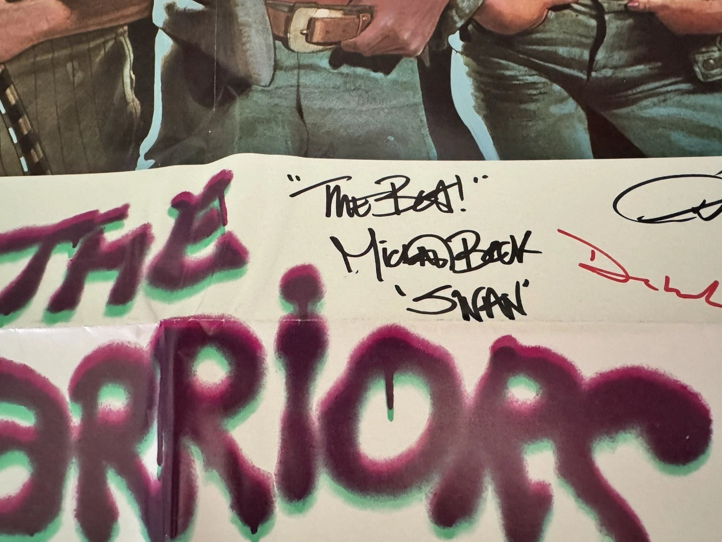 The Warriors 1979 Original Movie Poster 27x41 Cast Signed X9