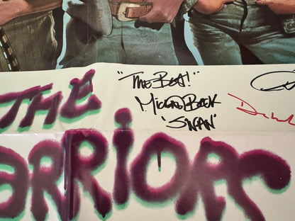 The Warriors 1979 Original Movie Poster 27x41 Cast Signed X9