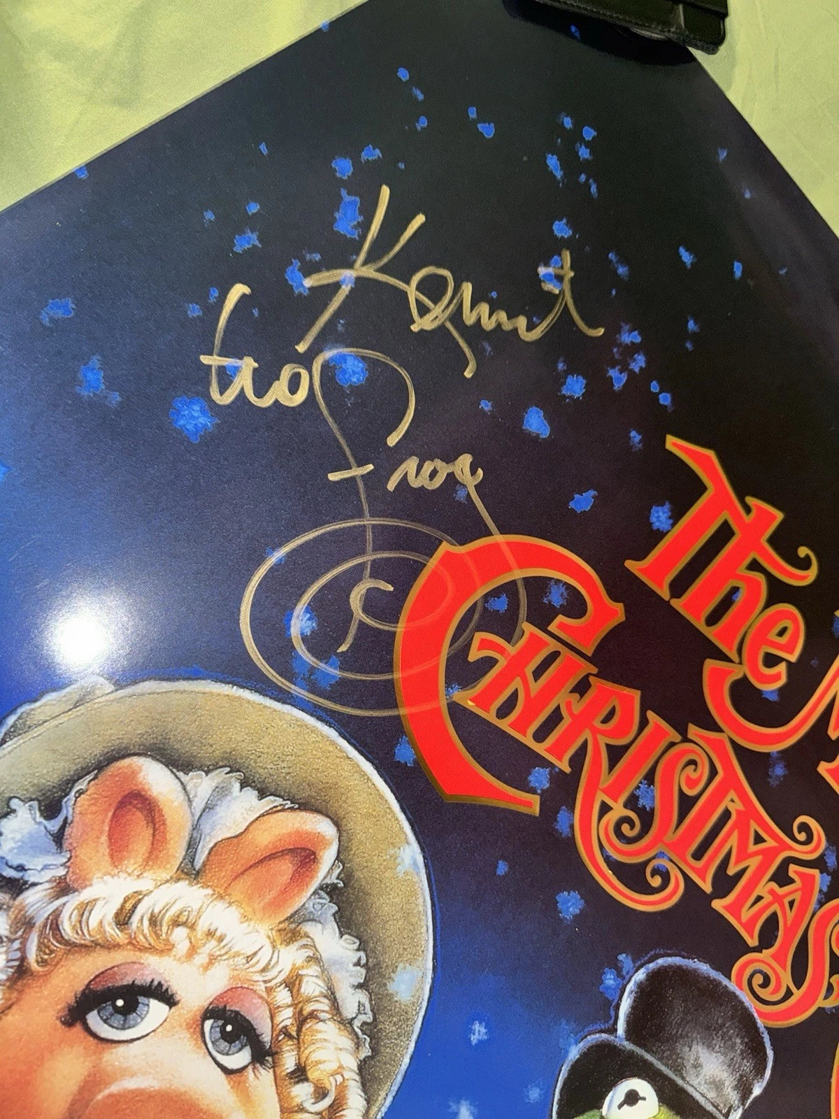 The Muppet Christmas Carol 1992 Original 27x40 Movie Poster Signed Whitmire, Williams W/COA