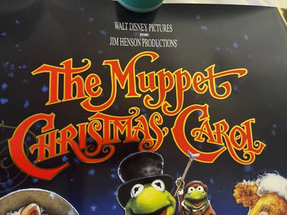 The Muppet Christmas Carol 1992 Original 27x40 Movie Poster Signed Whitmire, Williams W/COA
