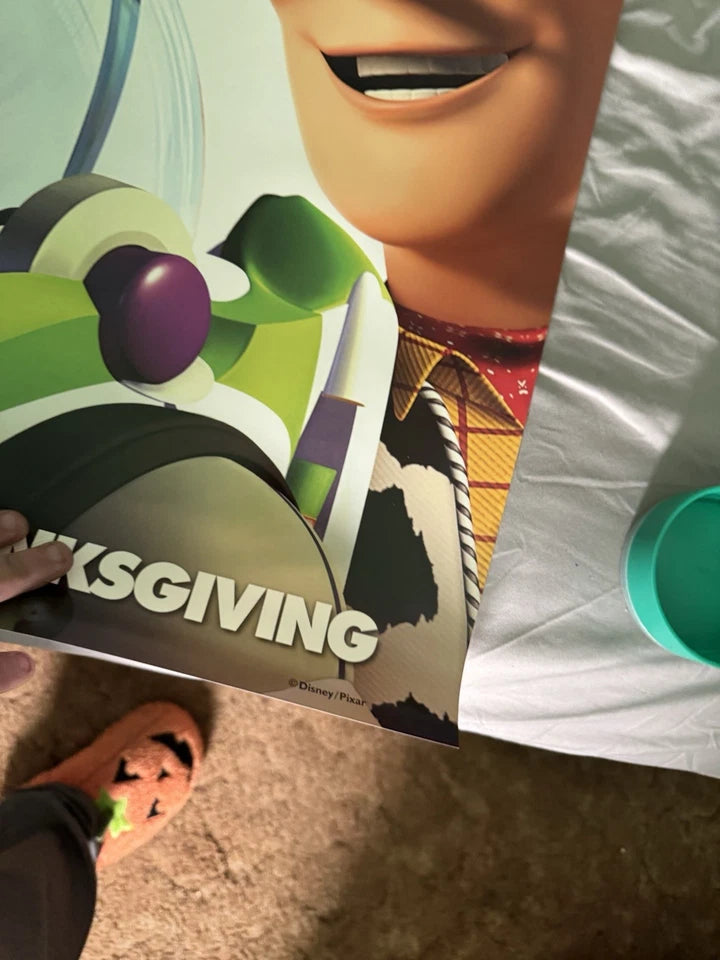 Toy Story 2 1999 Movie Poster 27x40 Original DS Signed by John Morris - Andy!!!